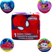 تصویر حوله فشرده سفری کودکانه بسته ۳ عددی 