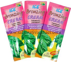 تصویر برنزه کننده فلورسان مدل (Ice Bronzing Cream) مدل بیلیستر پک 3 عددی 