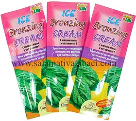 تصویر برنزه کننده فلورسان مدل (Ice Bronzing Cream) مدل بیلیستر پک 3 عددی 