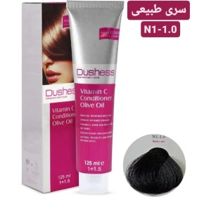 تصویر رنگ مو دوشس شماره 1.0 حجم ۱۲۵ میلی لیتر بدون آمونیاک رنگ مشکی 