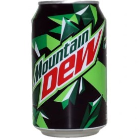 تصویر نوشابه گازدار مانتین دیو 300 میلی لیتر Mountain Dew Mountain Dew European Original 300 ml