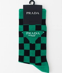 تصویر جوراب شطرنجی PRADA 