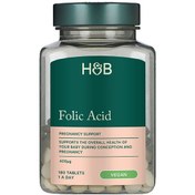 تصویر قرص فولیک اسید H&B تعداد ۱۸۰ عددی 