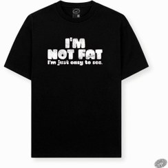 تصویر تیشرت تایپوگرافی طرح I’m NOT FAT 