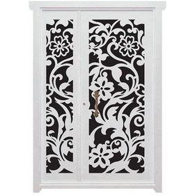 تصویر درب یک و نیم لنگه فلزی CNC طرح 494 