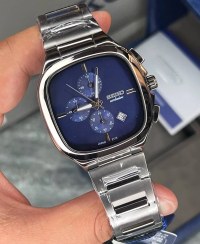 تصویر ساعت سیکو مردانه کرنومتر دار سیکو اکسکلوسیو مدل 2174 رنگ نقره ای صفحه سرمه ای 