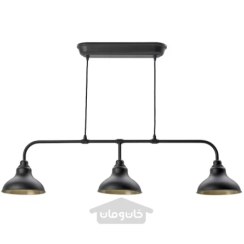 تصویر چراغ آویز 3 لامپ مشکی ایکیا مدل IKEA AGUNNARYD ا IKEA AGUNNARYD pendant lamp with 3 lamps black IKEA AGUNNARYD pendant lamp with 3 lamps black