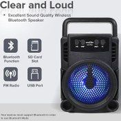 تصویر اسپیکر بلوتوثی قابل حمل Fantastic Quality مدل N196 