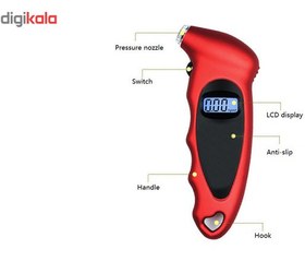 تصویر گیج باد دیجیتالی مدل 150PSI 