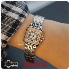 تصویر ساعت مچی کارتیر نگین دار فلزی زنانه CARTIER