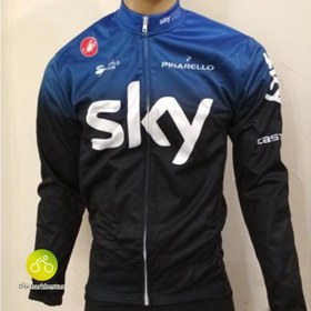 تصویر کاپشن دوچرخه سواری زمستانی تیم اسکای Team Sky Winter Cycling Jacket 