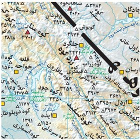 تصویر نقشه طبیعی ایران متوسط 