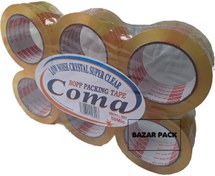 تصویر چسب پهن بی صدا ۹۰ یاردی کوما coma (بسته6عددی) 