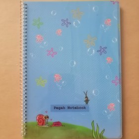 تصویر دفترنقاشی 50برگ پگاه سیمی جلدطرحدارطلقی Painting Notebook