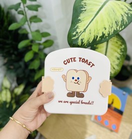 تصویر لانچ باکس کودک cute toast 