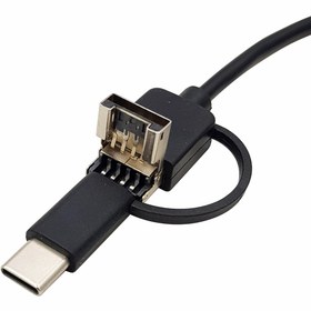 تصویر دوربین آندوسکوپی 1.3MP سیم نرم 1 متری 7mm 