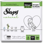 تصویر پوشک شورتی کودک اسلیپی Natural سایز 5 بسته 24 عددی Sleepy Natural diaper shorts, size 5, 24pcs