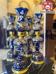 تصویر آباژور طرح شاه عباسی آبی 