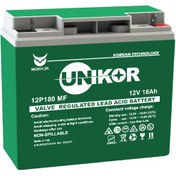 تصویر باطری 20 آمپر ژل لید اسید برند یونیکور GEL battery 20 ampr UNIKOR