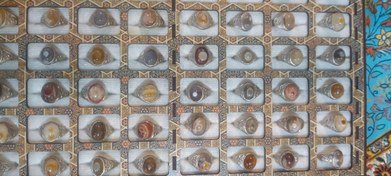 تصویر انگشتر نقره 90 باباقوری عقیق درجه یک 