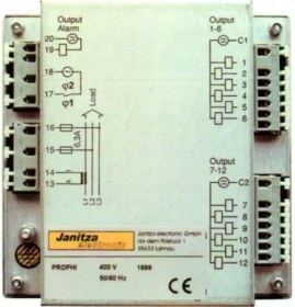 تصویر رگولاتور بانک خازنی، یانیتزا ساخت آلمان JANITZA مدل PROPHI-12R 