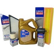 تصویر پکیج تعویض روغن پژو 206 تیپ 5 بهران با صافی بنزین (استاندارد) 