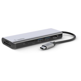 تصویر مبدل USB-C یک به هفت بلکین مدل AVC009btSGY 