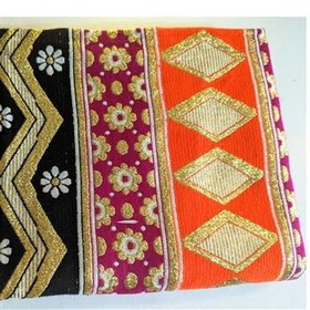 تصویر پارچه زربافت زیبا آنتیک مناسب خرج کار هنری 