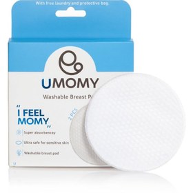 تصویر پد سینه قابل شستشو بسته دو عددی یومامی (همراه با کیسه) ا UMOMY Breast Pad Pack of 2 UMOMY Breast Pad Pack of 2
