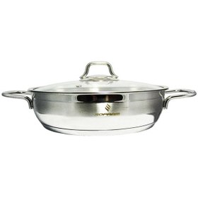 تصویر تابه دودسته استیل سوفرام ترکیه مدل سافت سایز ۳۰ Sofram Turkey Steel Pan Soft Model Size 30