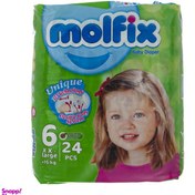 تصویر پوشک بچه سایز 6 خیلی خیلی بزرگ مولفیکس Molfix, Size 6 Very Very Large Baby Diaper