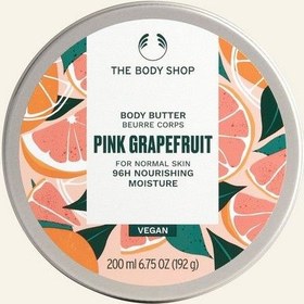 تصویر کره بدن گریپ فروت صورتی بادی شاپ The Body Shop 