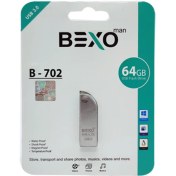 تصویر فلش مموری بکسو مدل B-702 USB3.0 ظرفیت 64 گیگابایت ا Bexo B-702 USB3.0 Flash Driver 64G Bexo B-702 USB3.0 Flash Driver 64G