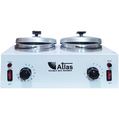 تصویر دستگاه موم گرم كن اطلس فلزی دو قابلمه فلزی 