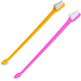 تصویر مسواک سگ و گربه کد YEL414 بسته 2 عددی 