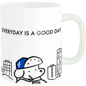 تصویر ماگ سرامیکی سگ کیوت و فانتزی کد909 