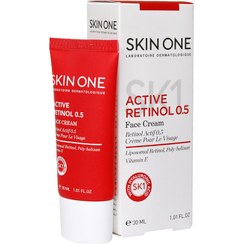 تصویر کرم ضد چروک صورت اسکین وان اکتیو رتینول 0.5 حجم 30 میلی لیتر Skin One Active Retinol 0.5 Face Cream 30ml
