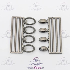 تصویر سگک جفتی دودی 3 خط چشمی 