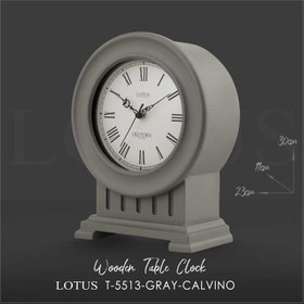 تصویر ساعت رومیزی لوتوس T 5513 چوبی CALVINO رنگ WAL 
