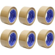 تصویر چسب پهن قهوه ای جانسون مدل 90 یارد عرض 5 سانتیمتر 