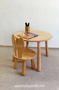 تصویر میز و صندلی کودک خرگوش تمام چوب تاتی Tati Kids chair and table