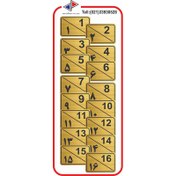 تصویر تابلو نشانگر مدل شماره واحد مولتی‌ استایل با حک لیزری کد GP16 