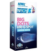 تصویر کاندوم ناچ کدکس مدل Big Dots بسته 10 عددی 