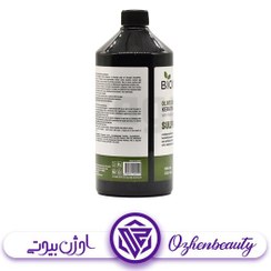 تصویر شامپو کراتین بدون سولفات بیومونتی حاوی روغن زیتون حجم 1 لیتر Biomonti sulfate-free keratin shampoo containing olive oil 1liter