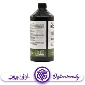 تصویر شامپو کراتین بدون سولفات بیومونتی حاوی روغن زیتون حجم 1 لیتر Biomonti sulfate-free keratin shampoo containing olive oil 1liter