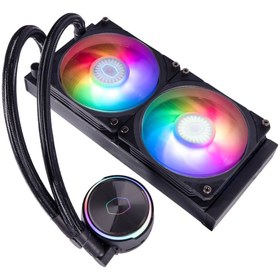 تصویر خنک کننده مایع پردازنده کولر مستر MASTERLIQUID PL240 FLUX Cooler Master MASTERLIQUID PL240 FLUX CPU Liquid Cooler