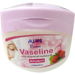 تصویر وازلین وسیم حجم ۲۵۰ میلی‌لیتر حاوی اسانس توت فرنگی 