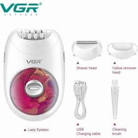 تصویر اپیلاتور سه کاره وی جی آر مدل V-736 VGR Depilator model V-736 (3 IN 1)