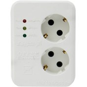 تصویر محافظ برق یخچال فریزر 2 خانه دیواری ارت دار آفر الکترونیک مدل OR326 OR326 Offer Voltage Protector