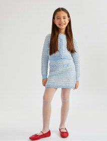 تصویر ژاکت کش باف پشمی بچگانه کوتون koton 